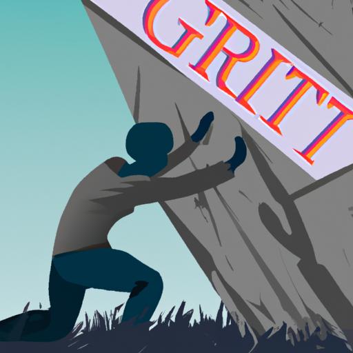 Người đang vật lộn nhưng không từ bỏ do grit