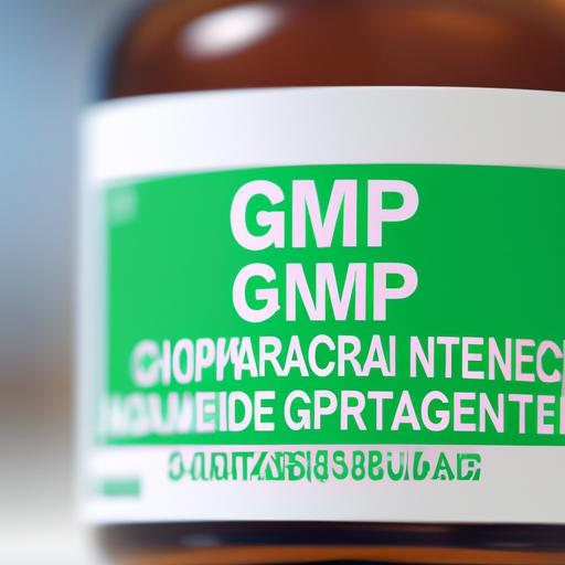 Nhãn trên chai thuốc có chứng nhận GMP WHO