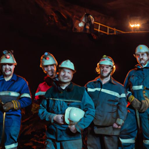 Những người lao động trong ngành khai thác và chọn lọc khoáng sản
