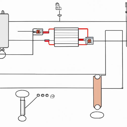 Sơ đồ mạch điện với các linh kiện khác nhau.